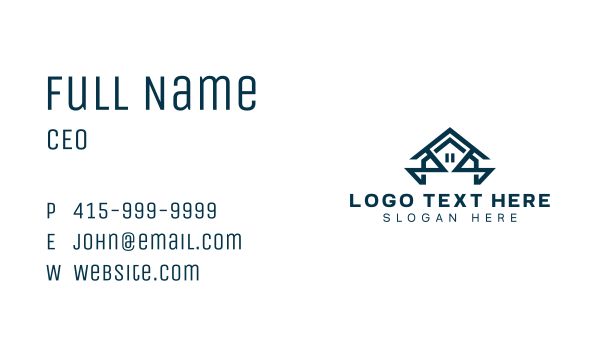 Real Estate House Business Card Design Image Preview