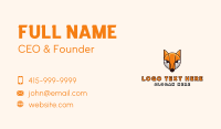 Fox Cub Cartoon Business Card Image Preview