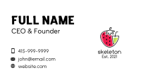 Strawberry Fruit Juice Drink Business Card Image Preview