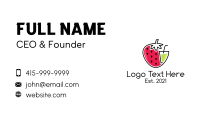 Strawberry Fruit Juice Drink Business Card Preview