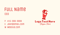 Red Juice Blender  Business Card Image Preview