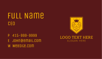 Lion Crown Crest Business Card Image Preview