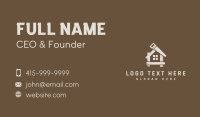 Wooden House Construction Business Card Image Preview