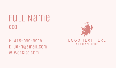 Angel Dog Veterinary Business Card Image Preview