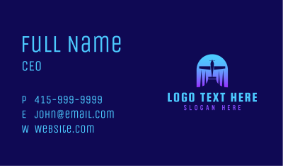 Tourism Aircraft Travel Business Card Image Preview