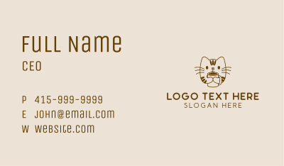 Cute Cat Cafe Business Card Image Preview