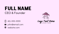 Classy Woman Hat Business Card Design