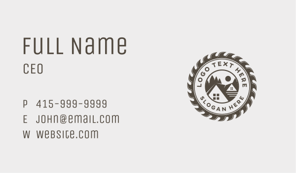 House Carpentry Construction Business Card Design Image Preview