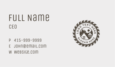 House Carpentry Construction Business Card Image Preview
