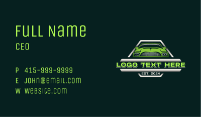 Auto Mechanic Restoration Business Card Image Preview