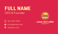 Pop Art Burger  Business Card Design