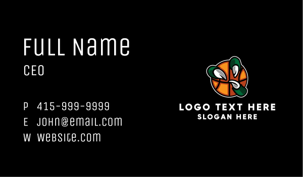 Basketball Claw Business Card Design Image Preview