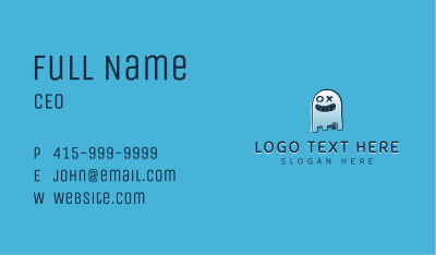 Spooky Horror Ghost Business Card Image Preview