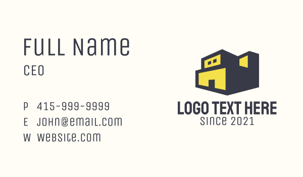 Warehouse Storage Factory  Business Card Design Image Preview