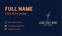 Music Cocktail Bar Business Card Image Preview