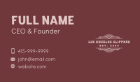 Western Classic Star Business Card Image Preview