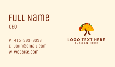 Mexican Taco Delivery  Business Card Image Preview