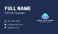 Gradient Mic Cloud Business Card Image Preview