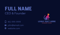 Gradient Pet Cat Business Card Preview