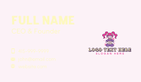 Cute Cyber Girl Business Card Preview