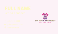 Cute Cyber Girl Business Card Image Preview