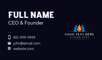 HVAC Ice Flame Business Card Preview