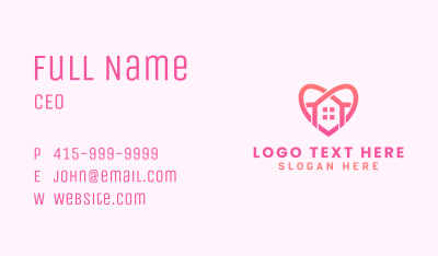 Love Home Realtor Business Card Image Preview