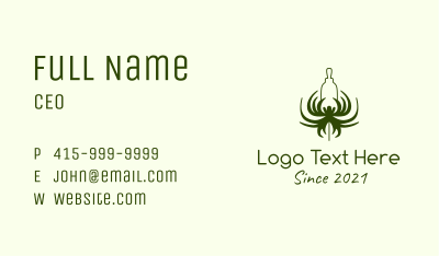 Green Flower Extract  Business Card Image Preview