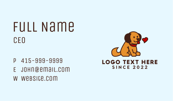 Jolly Dog Kennel Business Card Design Image Preview