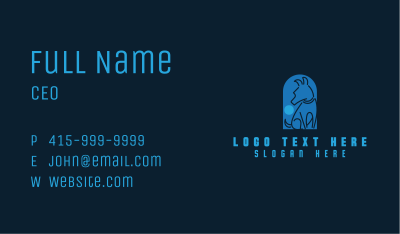 Dog Ball Arch Business Card Image Preview