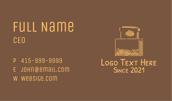 Bread Toaster  Business Card Design Image Preview