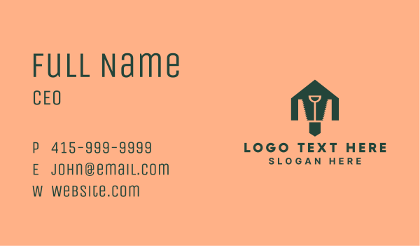 House Carpentry Tools Business Card Design Image Preview