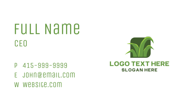 Green Grass Lawn Business Card Design Image Preview