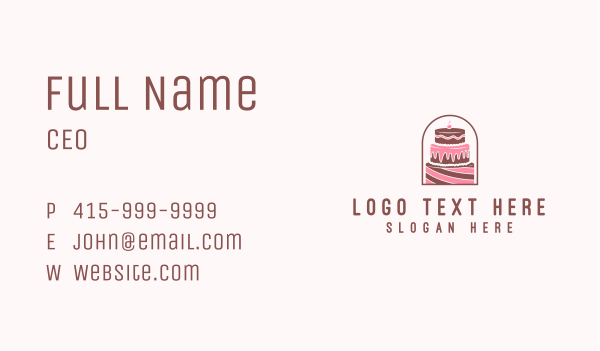 Confectionery Cake Shop Business Card Design Image Preview