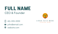Wellness Woman Tree Business Card Image Preview
