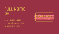 Golden Cosmetics Wordmark Business Card Image Preview