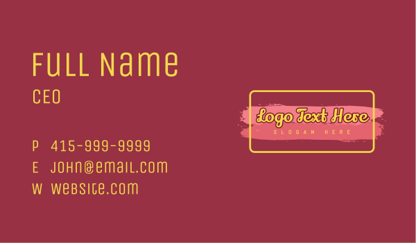 Golden Cosmetics Wordmark Business Card Design Image Preview