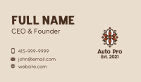 Ancient Aztec Shield  Business Card Image Preview