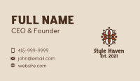 Ancient Aztec Shield  Business Card Image Preview