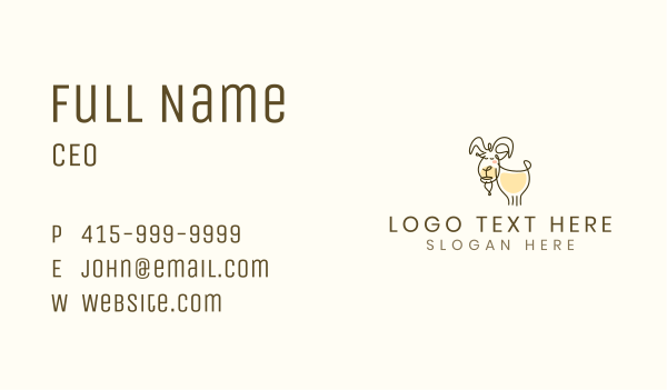 Ram Goat Farm Business Card Design Image Preview