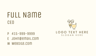 Ram Goat Farm Business Card Image Preview