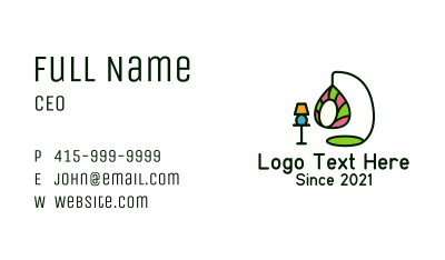Vase Hammock Chair Business Card Image Preview