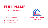 Patriotic House Structure  Business Card Image Preview