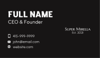 White Luxury Brand Wordmark  Business Card Image Preview