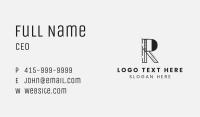 Geometric Modern Letter R Business Card Image Preview