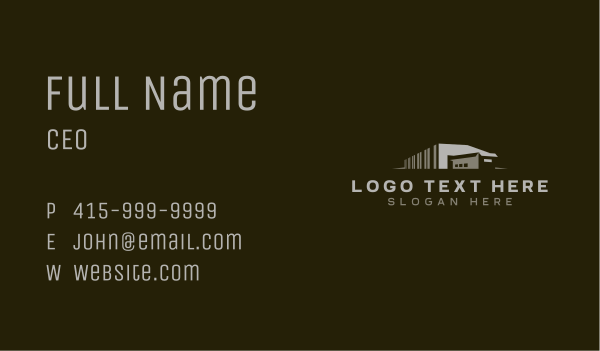 Warehouse Storage Facility Business Card Design Image Preview