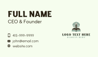 Book Tree Library Business Card Image Preview