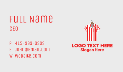 Striped Polo Shirt Business Card Image Preview