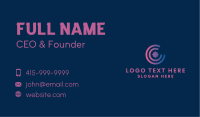 Tech Letter C  Business Card Design