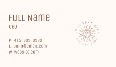 Magic Sun Moon Face Business Card Image Preview